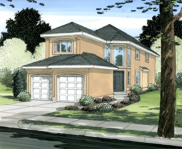 Full Rendering for House Plan #101730