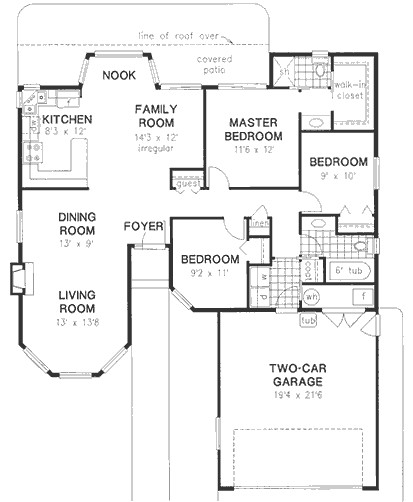 Main Floor Plan for House Plan #131519