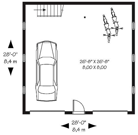 Main Floor Plan for House Plan #147892