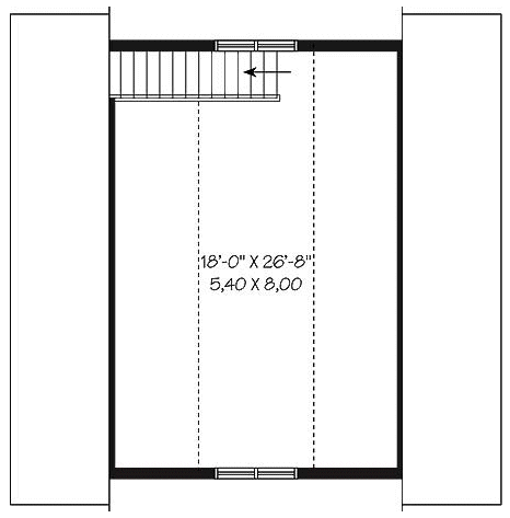 Second Floor Plan for House Plan #147892