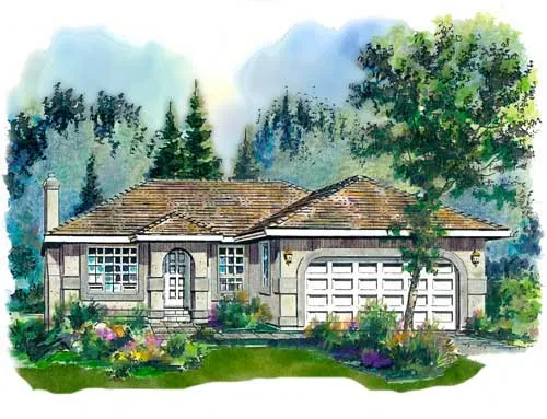 Full Rendering for House Plan #138519