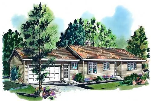 Full Rendering for House Plan #139519