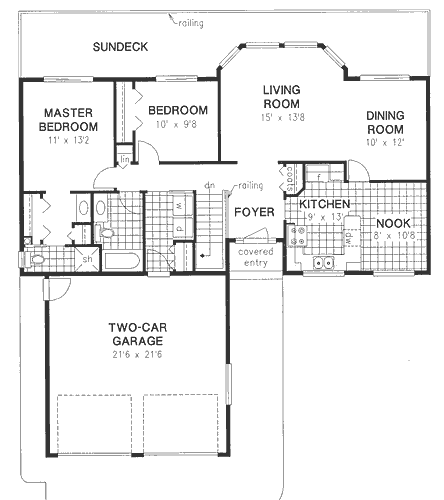 Main Floor Plan for House Plan #131619
