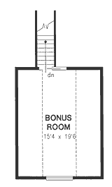 Attic Plan for House Plan #138619