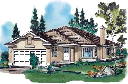 Full Rendering for House Plan #131719