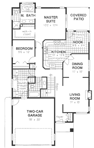 Main Floor Plan for House Plan #131719