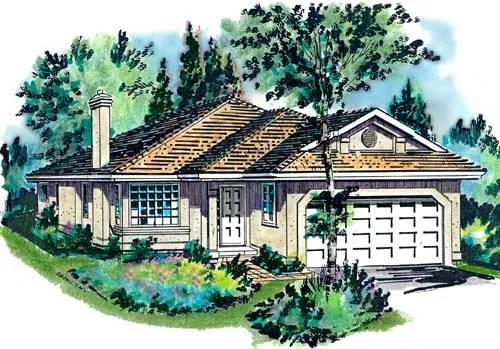 Full Rendering for House Plan #137719