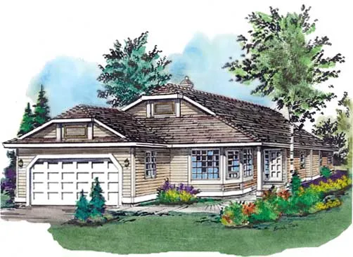 Full Rendering for House Plan #136029
