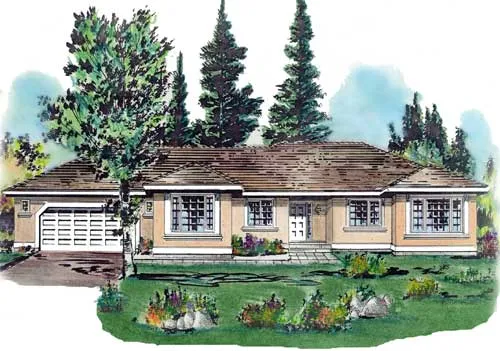 Full Rendering for House Plan #139029