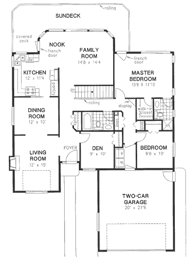Main Floor Plan for House Plan #132129