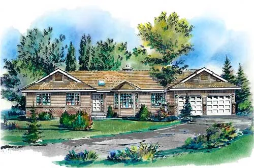 Full Rendering for House Plan #139329