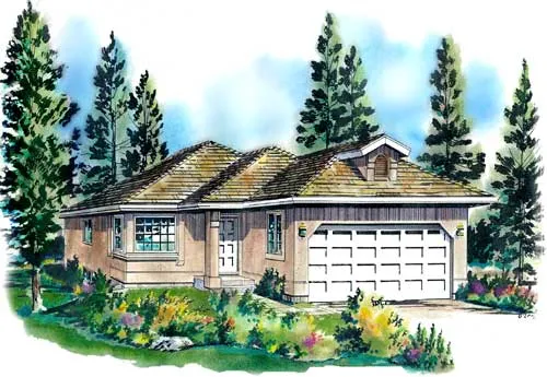 Full Rendering for House Plan #139529