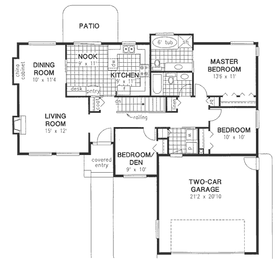 Main Floor Plan for House Plan #131629