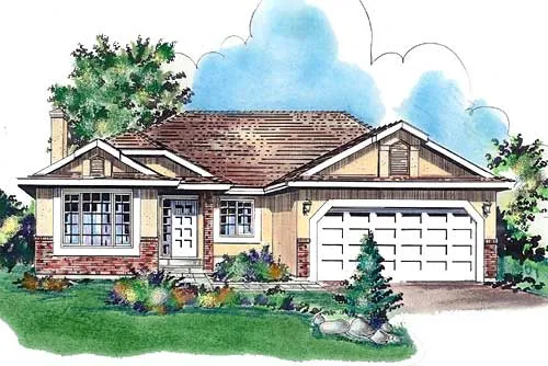 Full Rendering for House Plan #136629