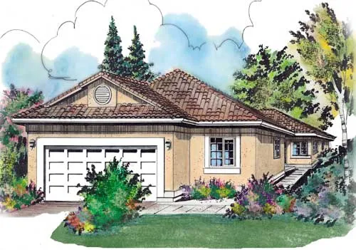 Full Rendering for House Plan #131729