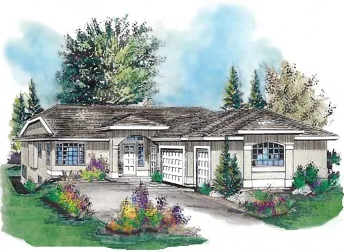 Full Rendering for House Plan #133039