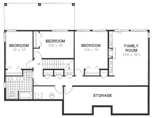 Basement Plan for House Plan #134039
