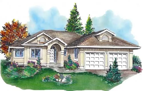 Full Rendering for House Plan #138039
