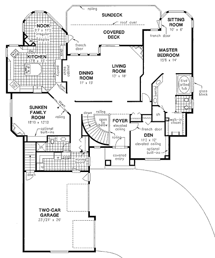 Main Floor Plan for House Plan #139039
