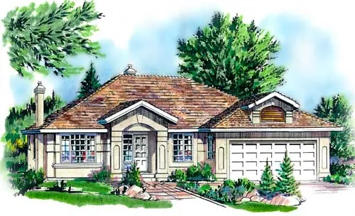 Full Rendering for House Plan #130139