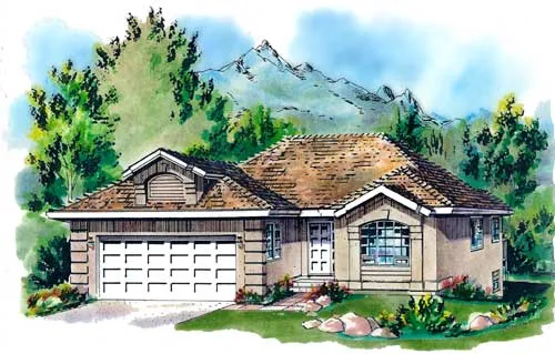 Full Rendering for House Plan #139239