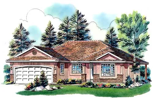 Full Rendering for House Plan #139449