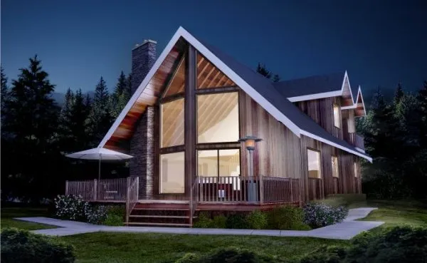 Full Rendering for House Plan #102016
