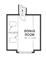 Attic Plan for House Plan #136359