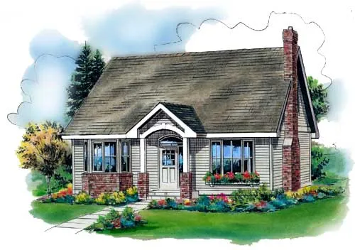 Full Rendering for House Plan #138044