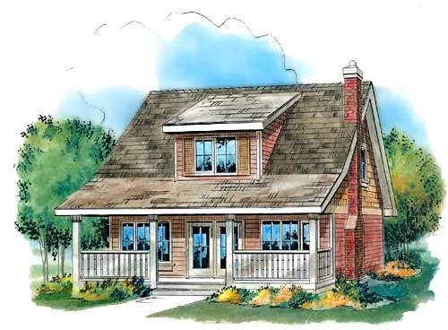Full Rendering for House Plan #137344
