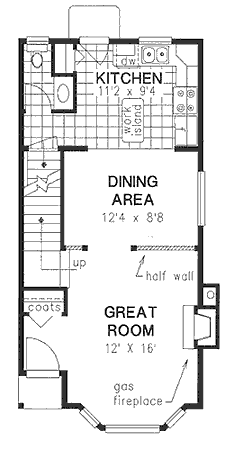 Main Floor Plan for House Plan #138344
