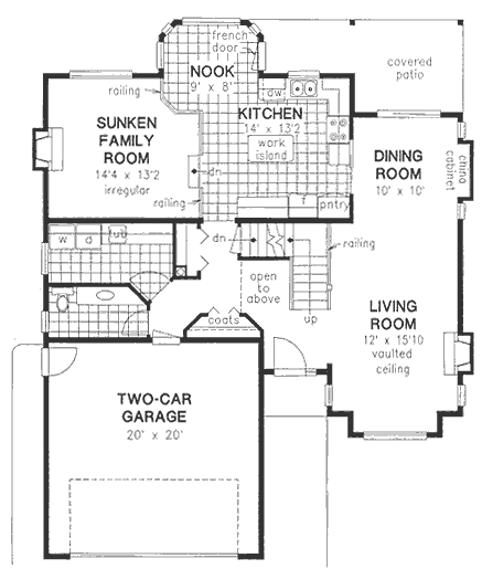 Main Floor Plan for House Plan #133239