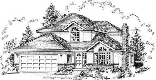 Full Rendering for House Plan #130598