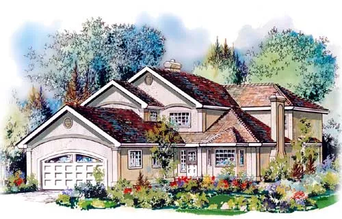 Full Rendering for House Plan #137009