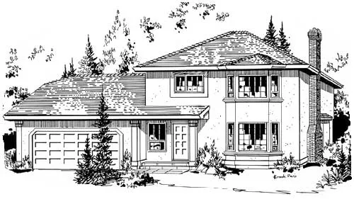 Full Rendering for House Plan #130509