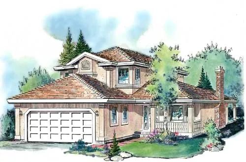 Full Rendering for House Plan #137709