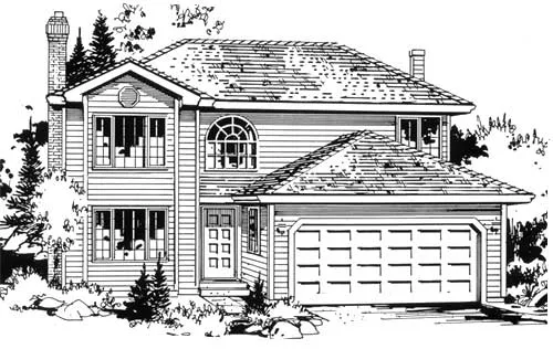 Full Rendering for House Plan #138709
