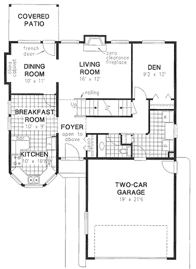 Main Floor Plan for House Plan #139709