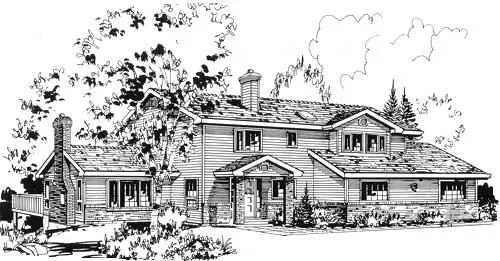 Full Rendering for House Plan #138119