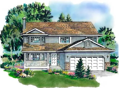 Full Rendering for House Plan #138529