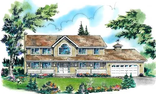 Full Rendering for House Plan #131139