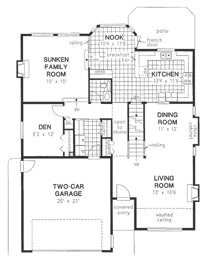 Main Floor Plan for House Plan #133439