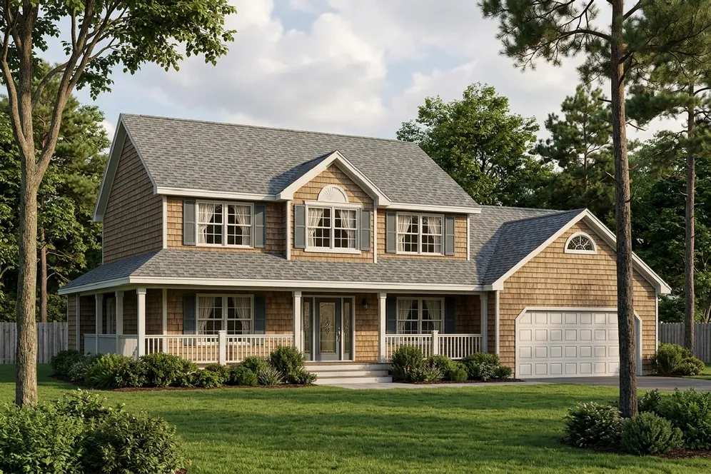 Full Rendering for House Plan #202012