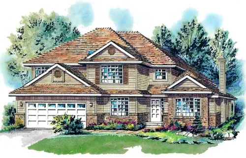Full Rendering for House Plan #137149