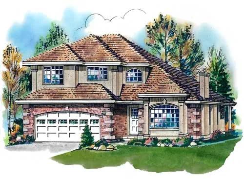 Full Rendering for House Plan #139149