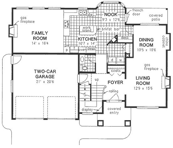 Main Floor Plan for House Plan #134249