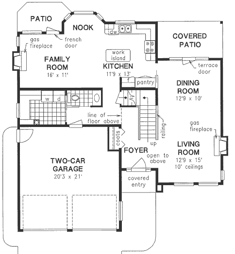 Main Floor Plan for House Plan #130349