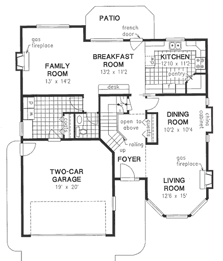 Main Floor Plan for House Plan #137449