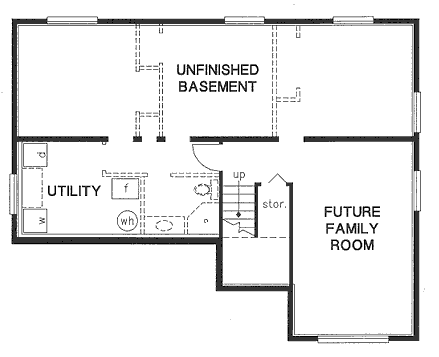 Basement Plan for House Plan #136224