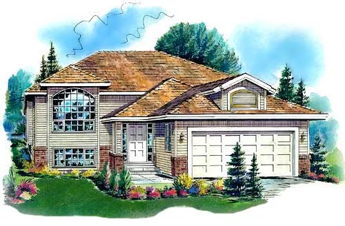 Full Rendering for House Plan #137924